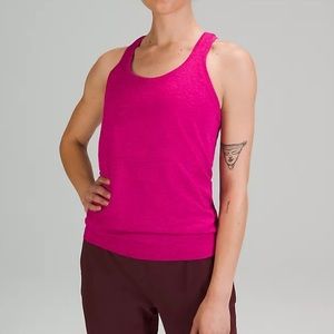 LULULEMON swiftly tech racerback tank in fuchsia